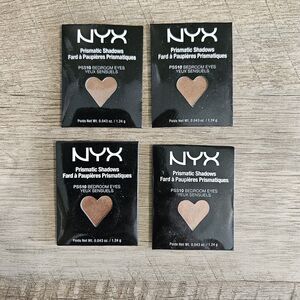 Lot x4 New NYX Cosmetics Single Prismatic Eye Shadows Refill PS10 Bedroom Eyes
